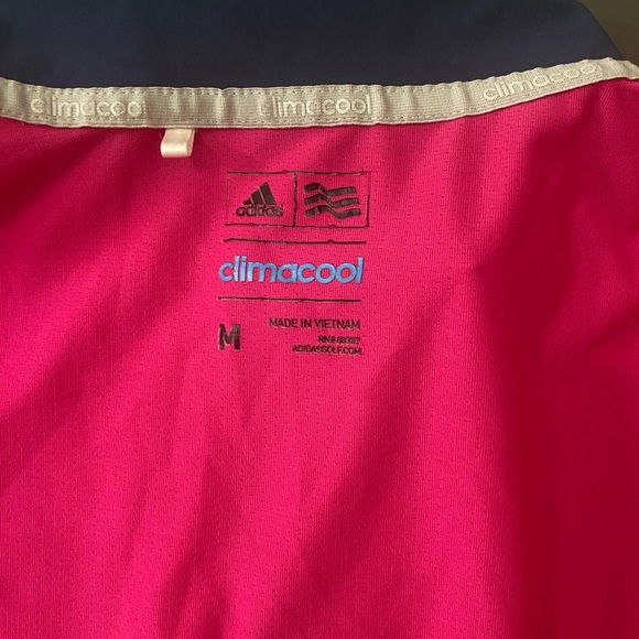Adidas Men's Pink Polo Shirt Size Medium.in excellent condition - Picture 9 of 10